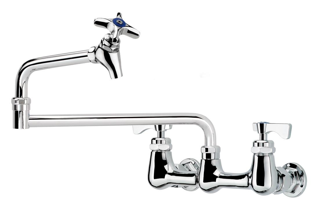 Krowne 16-252L Splash Mount Pot Filler Faucet w/ 18" Swing Nozzle