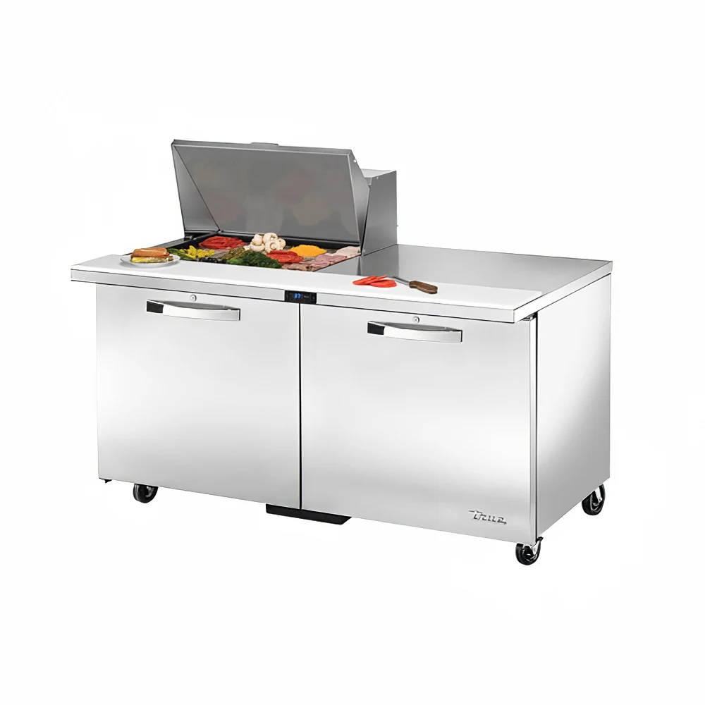 True TSSU-60-12M-B-HC~SPEC3 60" Spec Series® Mega Top Sandwich/Salad Prep Table w/ Refrigerated Base, 115v
