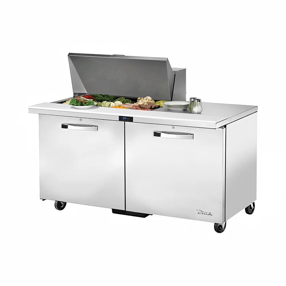 True TSSU-60-15M-B-HC~SPEC3 60" Spec Series® Mega Top Sandwich/Salad Prep Table w/ Refrigerated Base, 115v
