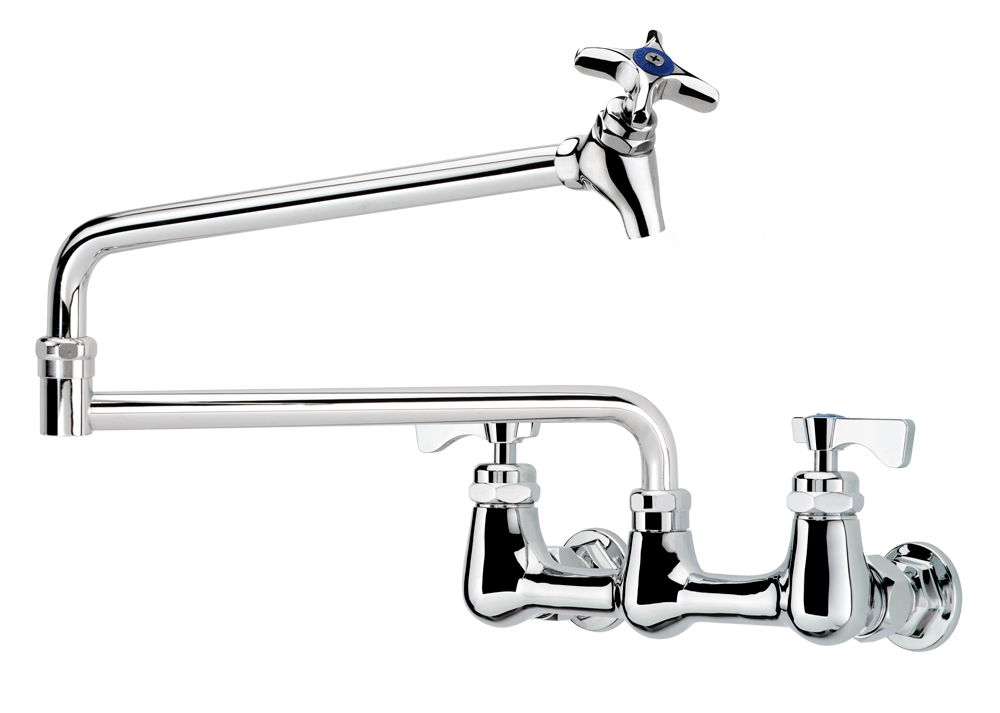 Krowne 16-253L Splash Mount Pot Filler Faucet w/ 24" Swing Nozzle