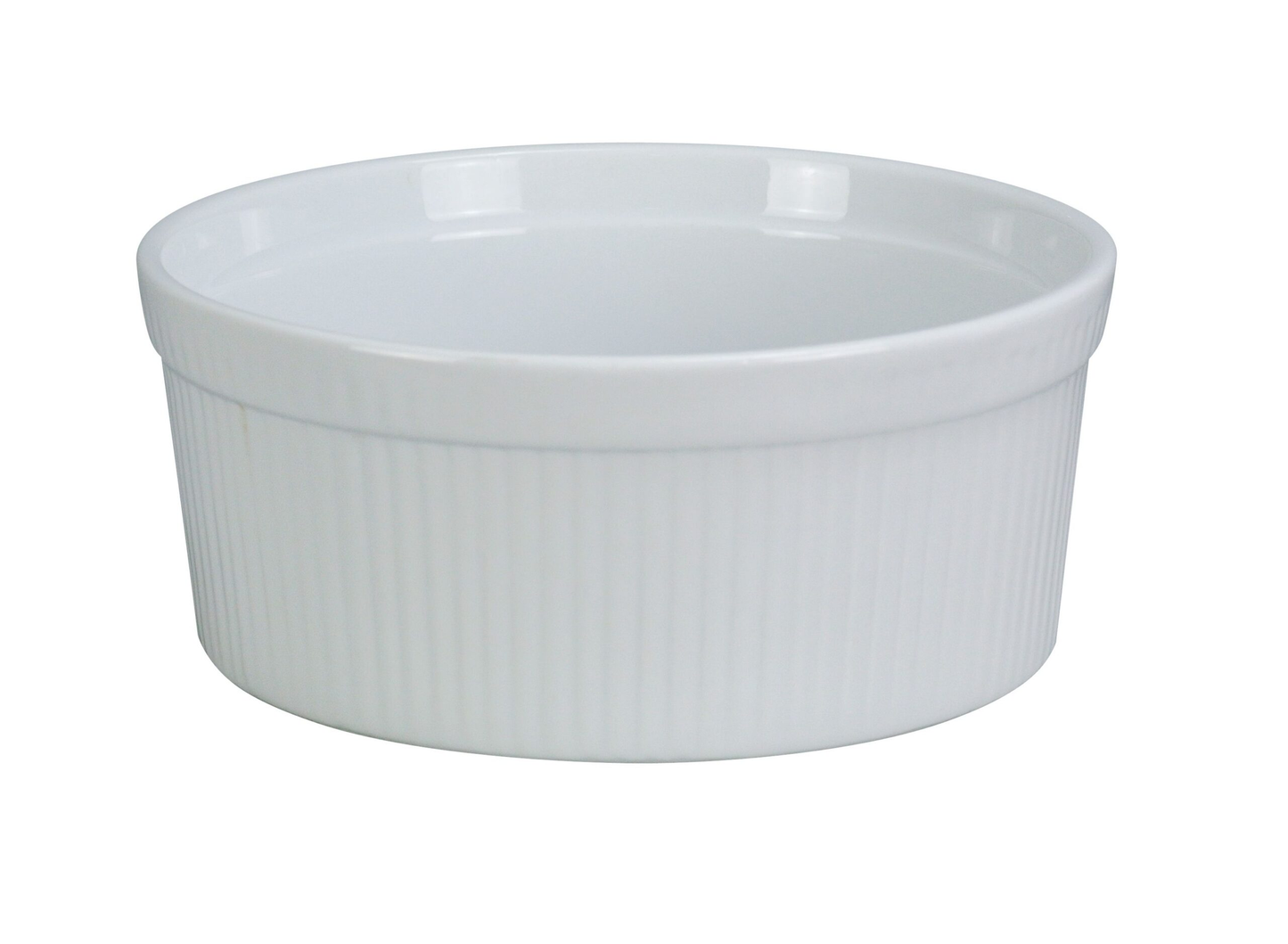 Yanco SF-164 Accessories Soufflé Bowl 64 Oz. 8" Dia. X 2-3/4"H