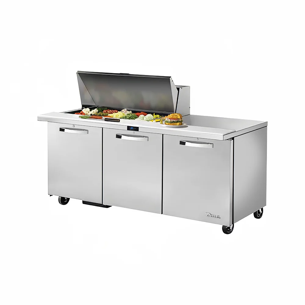True TSSU-72-18M-B-HC~SPEC3 72" Spec Series® Mega Top Sandwich/Salad Prep Table w/ Refrigerated Base, 115v
