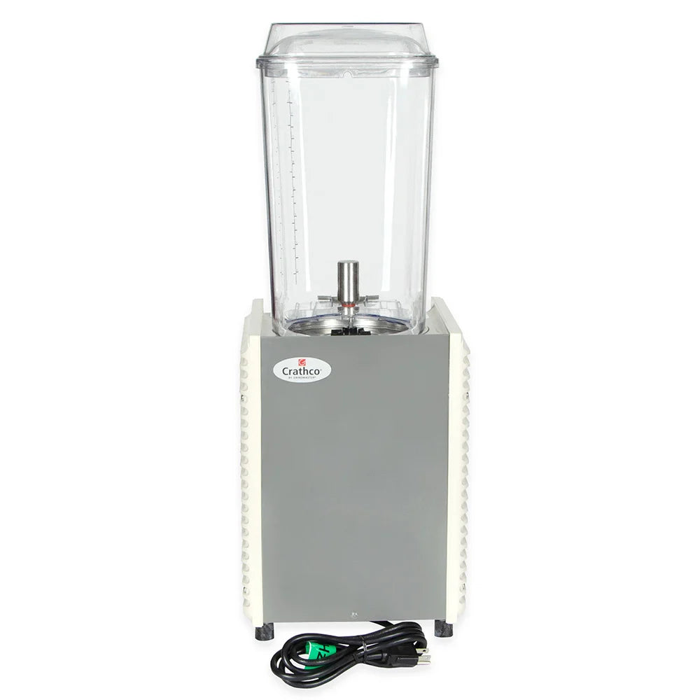 Crathco D15-4 Refrigerated Drink Dispenser w/ (1) 5 gal Bowl, Pre Mix, 115v