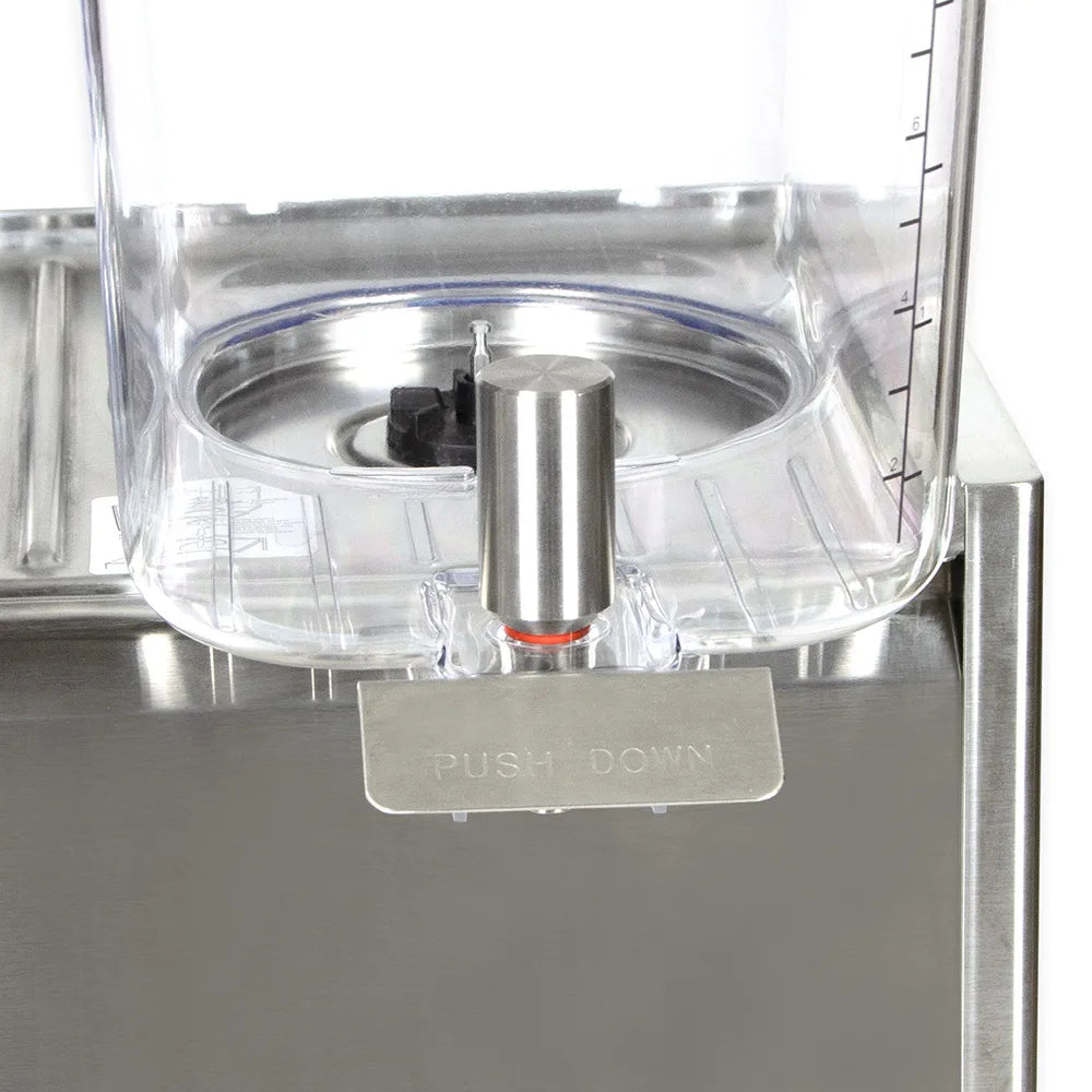Crathco D25-3 Refrigerated Drink Dispenser w/ (2) 5 gal Bowls, Pre Mix, 115v