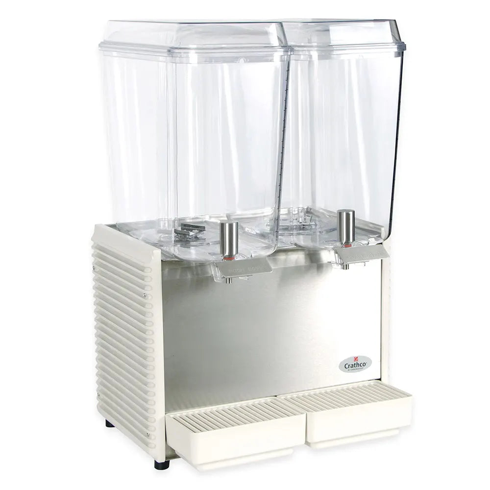 Crathco D25-4 Refrigerated Drink Dispenser w/ (2) 5 gal Bowls, Pre Mix, 115v