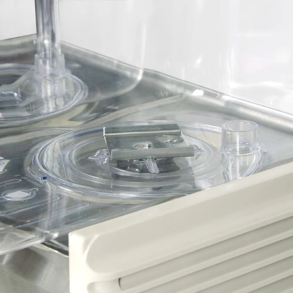 Crathco D25-4 Refrigerated Drink Dispenser w/ (2) 5 gal Bowls, Pre Mix, 115v