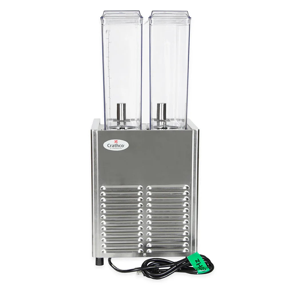 Crathco E29-3 Refrigerated Drink Dispenser w/ (2) 2 2/5 gal Bowls, Pre Mix, 115v