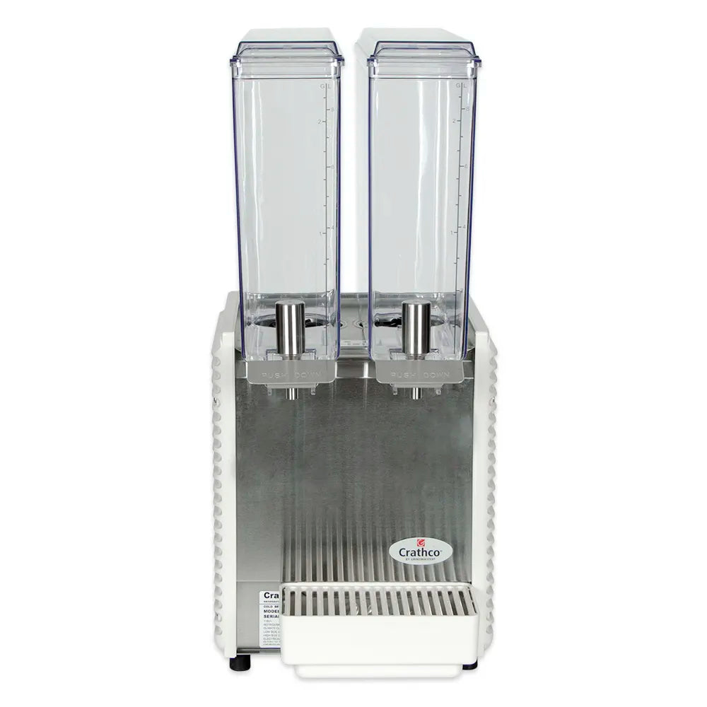 Crathco E29-4 11 1/4" MiniTwin PreMix Cold Beverage Dispenser w/ (2) 2 2/5 gal Bowls, 115v