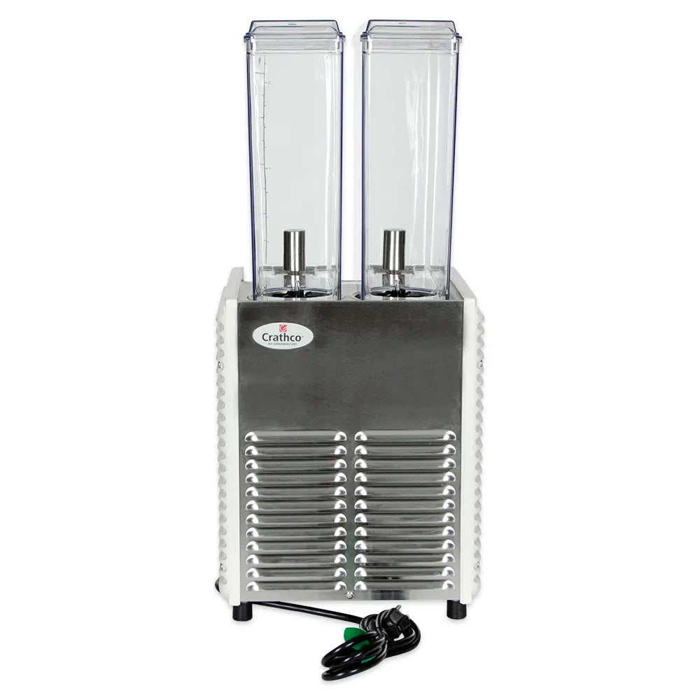 Crathco E29-4 11 1/4" MiniTwin PreMix Cold Beverage Dispenser w/ (2) 2 2/5 gal Bowls, 115v