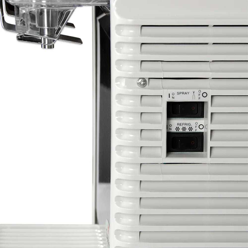 Crathco E29-4 11 1/4" MiniTwin PreMix Cold Beverage Dispenser w/ (2) 2 2/5 gal Bowls, 115v