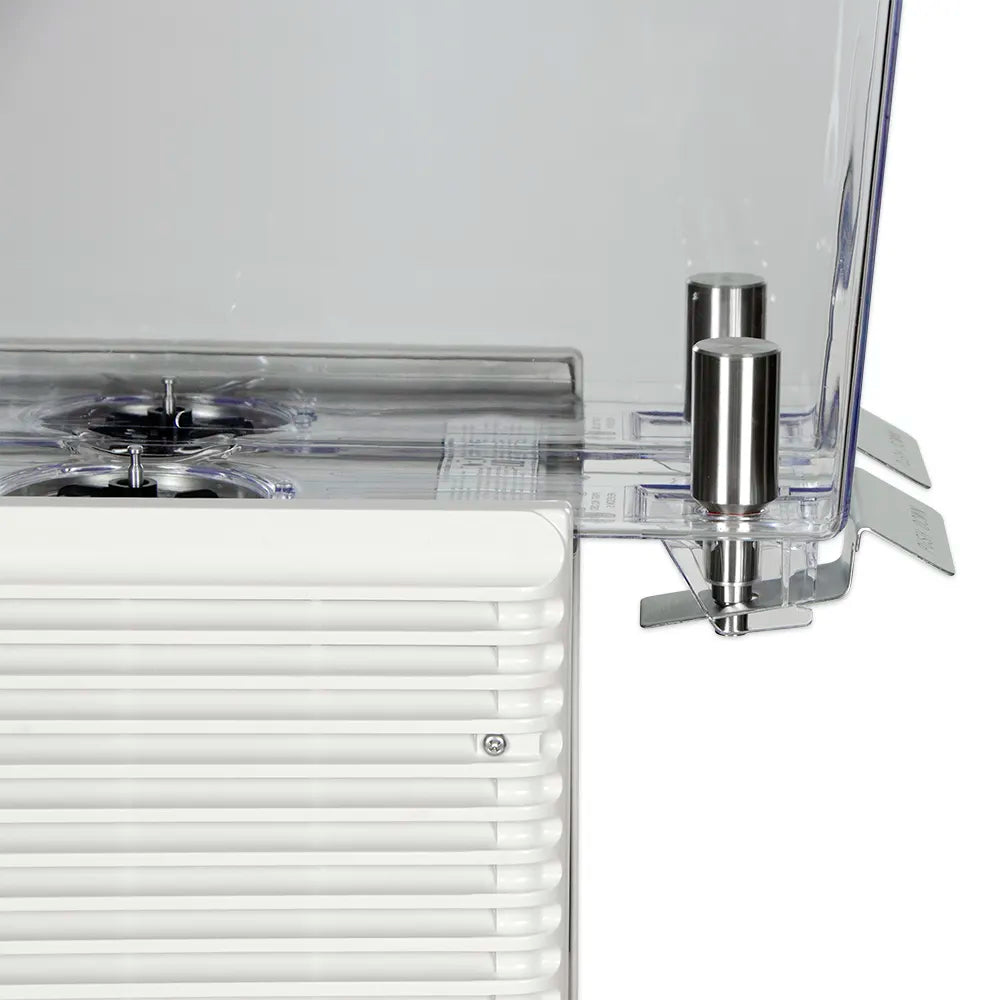 Crathco E29-4 11 1/4" MiniTwin PreMix Cold Beverage Dispenser w/ (2) 2 2/5 gal Bowls, 115v