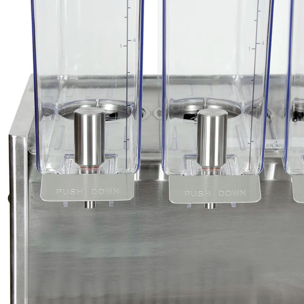 Crathco E49-3 Refrigerated Drink Dispenser w/ (4) 2 2/5 gal Bowls, Pre Mix, 115v