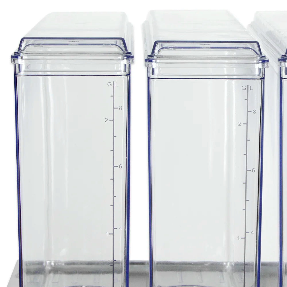 Crathco E49-3 Refrigerated Drink Dispenser w/ (4) 2 2/5 gal Bowls, Pre Mix, 115v