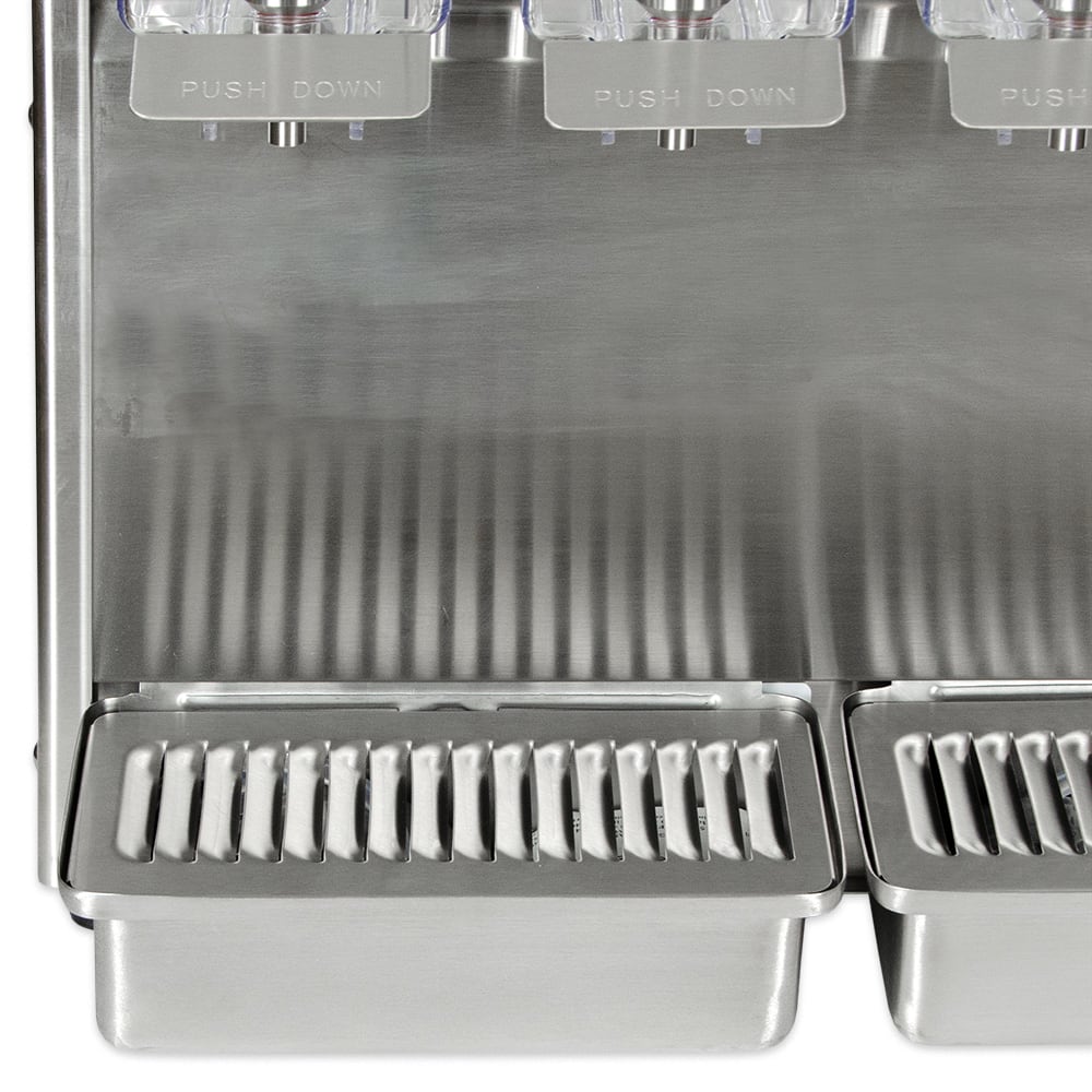 Crathco E49-3 Refrigerated Drink Dispenser w/ (4) 2 2/5 gal Bowls, Pre Mix, 115v