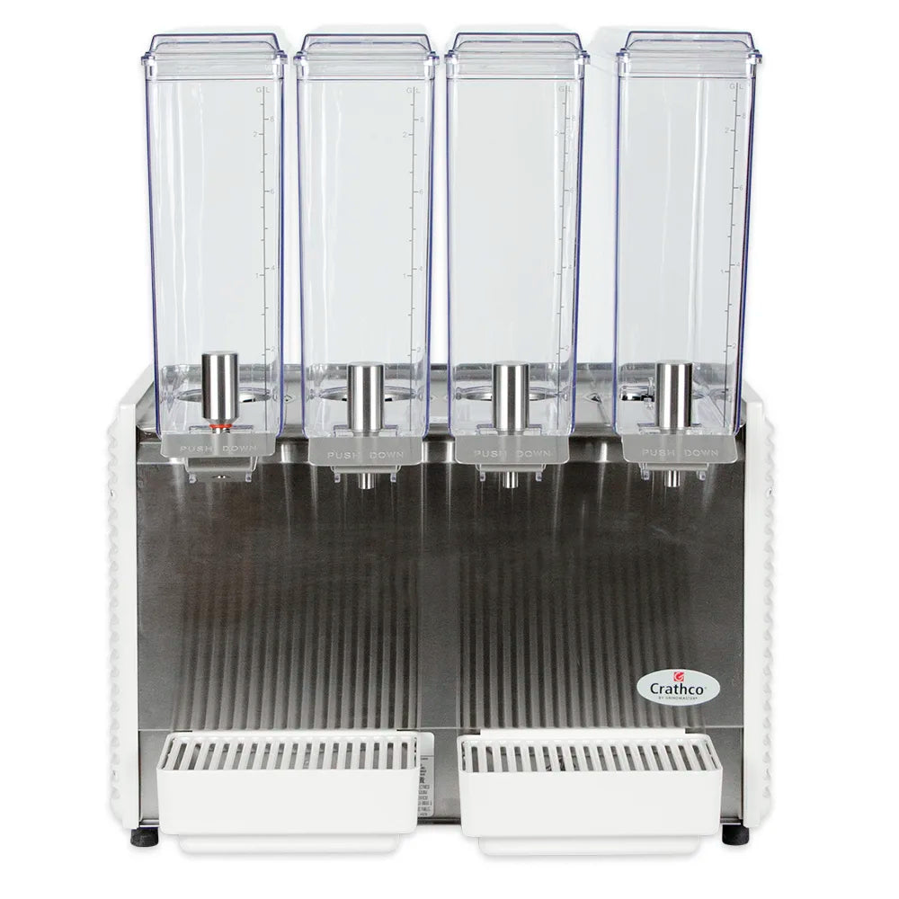 Crathco E49-4 Refrigerated Drink Dispenser w/ (4) 2 2/5 gal Bowls, Pre Mix, 115v