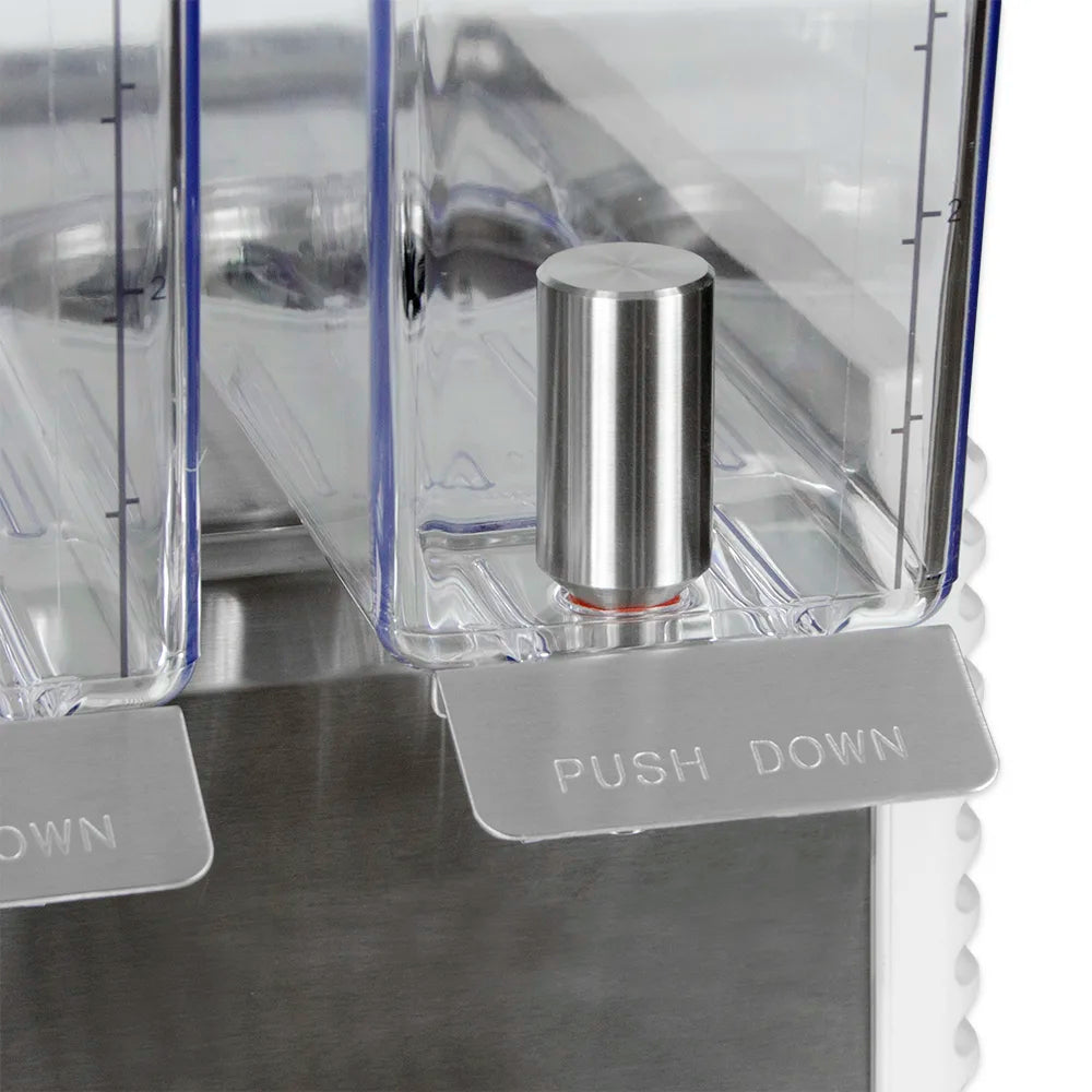 Crathco E49-4 Refrigerated Drink Dispenser w/ (4) 2 2/5 gal Bowls, Pre Mix, 115v