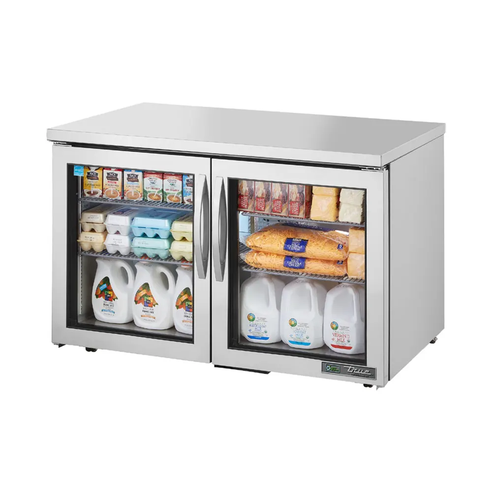 True TUC-48G-HC~FGD01-LP 48" W Undercounter Refrigerator w/ (2) Sections & (2) Doors, 115v