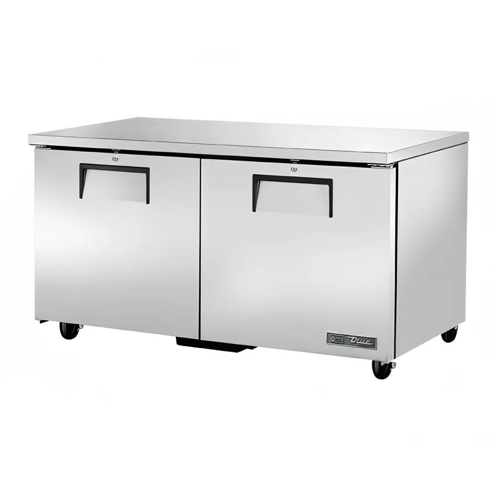 True TUC-60F-HC ADA 60" W Undercounter Freezer w/ (2) Sections & (2) Doors, 115v
