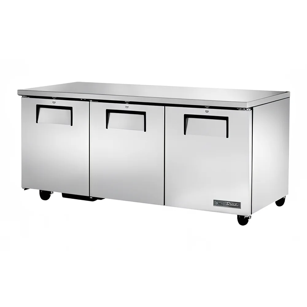 True TUC-72-HC ADA 72" W Undercounter Refrigerator w/ (3) Sections & (3) Doors, 115v