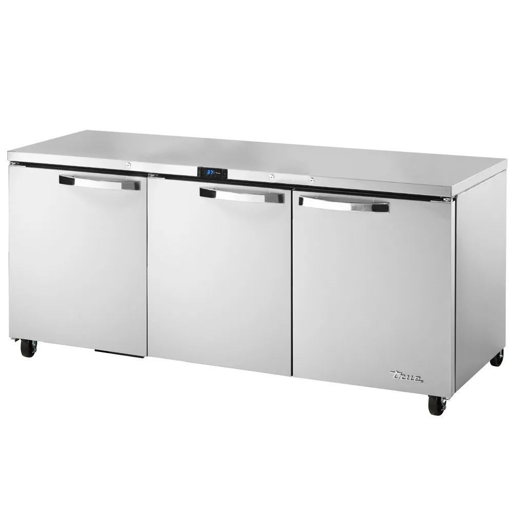 True TUC-72-HC~SPEC3 72" W Undercounter Refrigerator w/ (3) Sections & (3) Doors, 115v