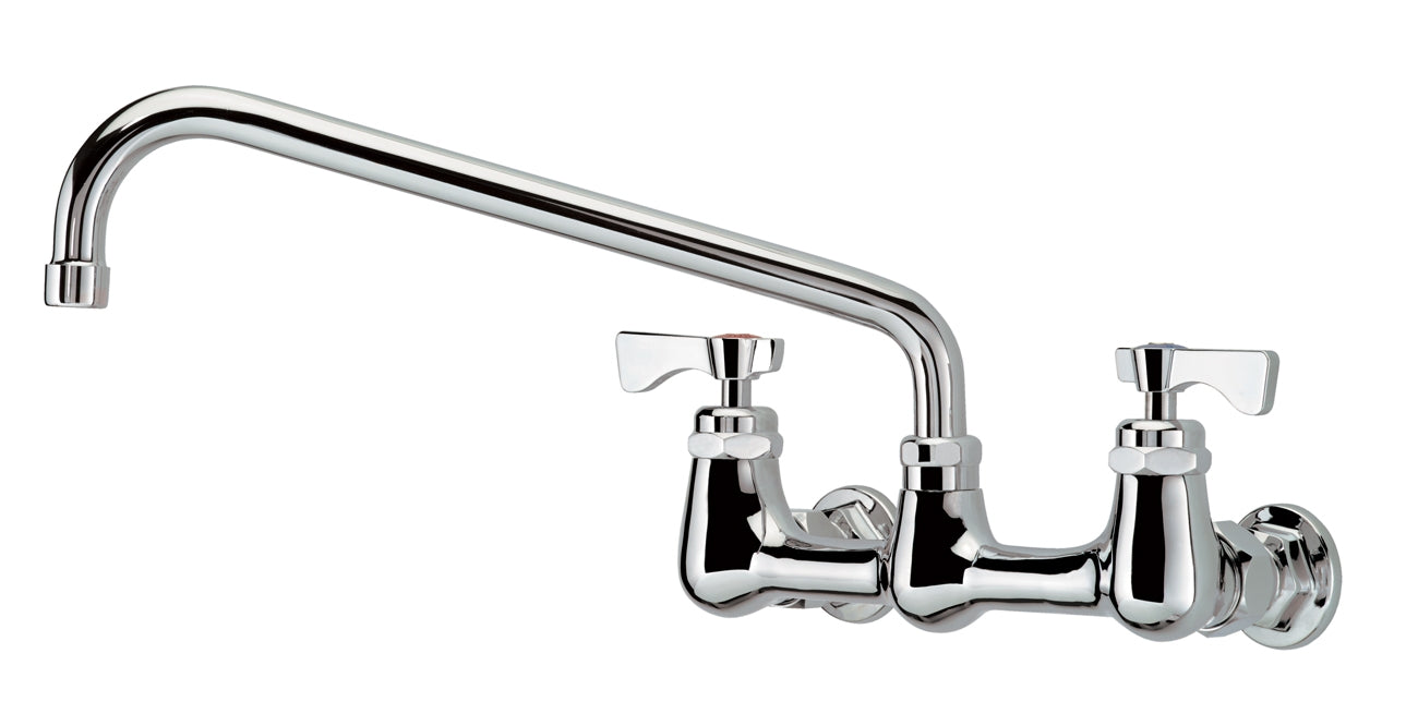 SUNNY Faucet SWF-812 Wall-Mount Faucet with 12" Spout, Heavy-Duty, 8" Centers