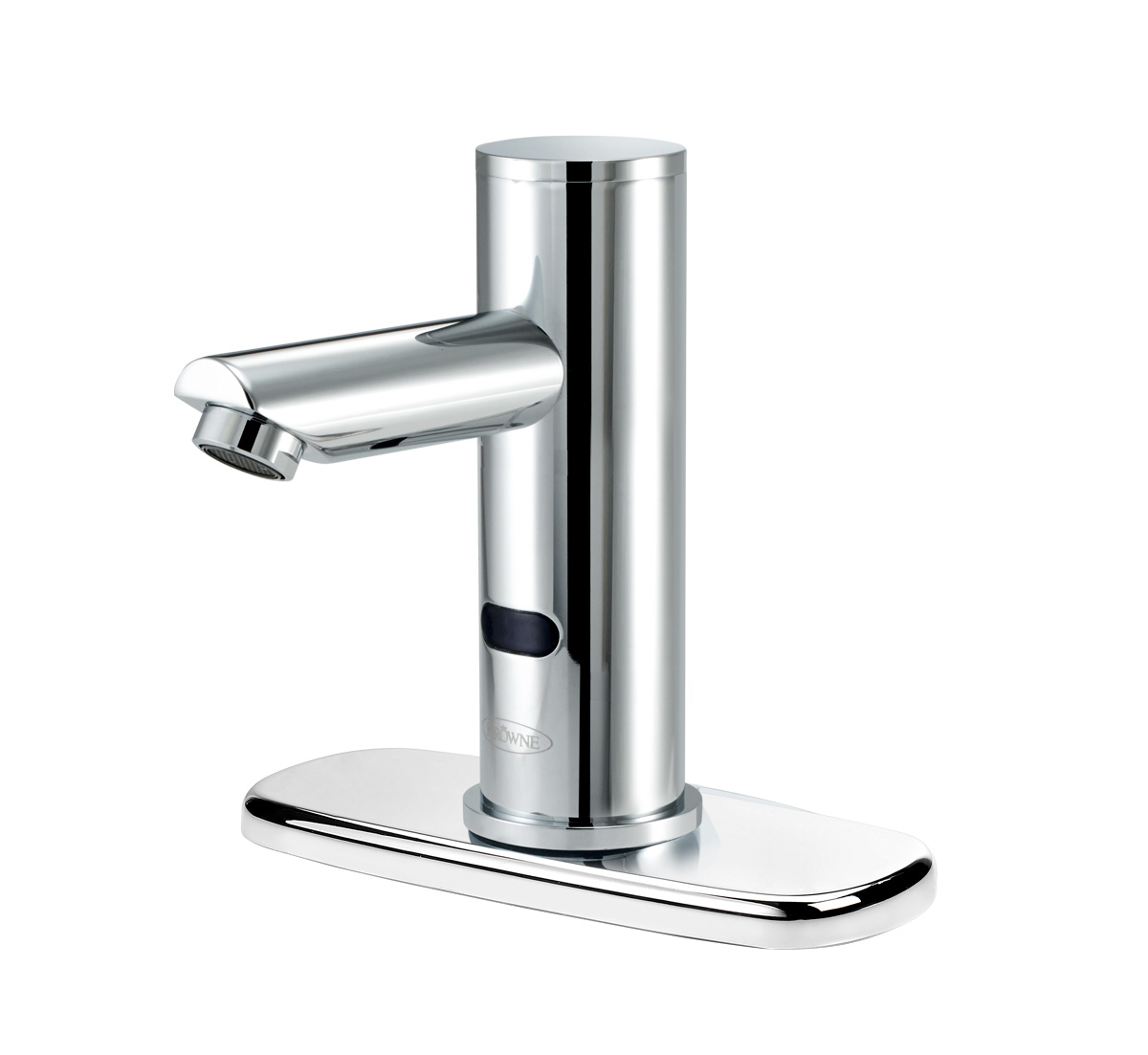 Krowne 16-654P Deck Mount Electronic Faucet - Single Hole, Straight Spout, Battery Operated