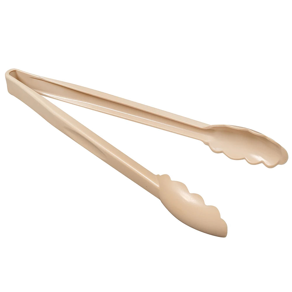 Cambro 12TGS133 12"L Plastic Utility Tongs, Beige