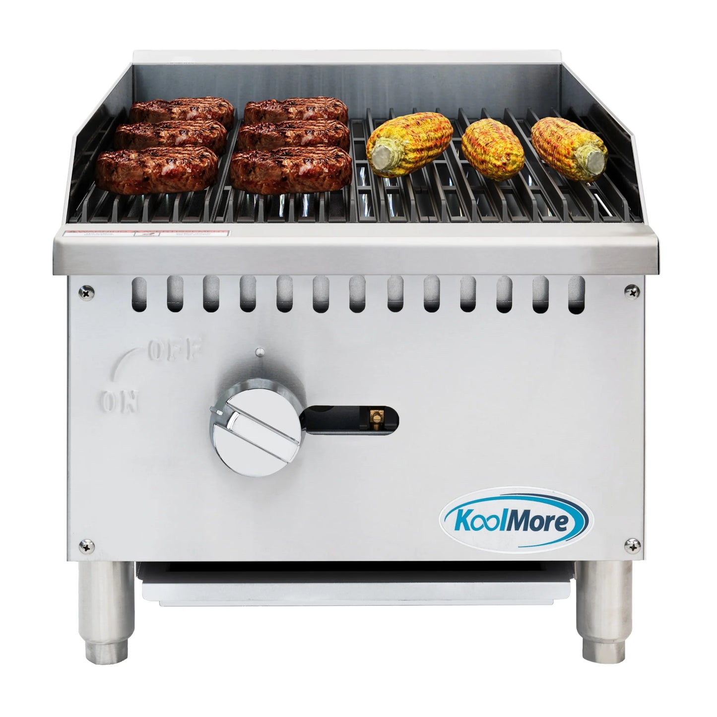 Koolmore KM-GCB1-18M 16" Commercial 1-Burner Charbroiler Natural Gas  - 30,000 BTU