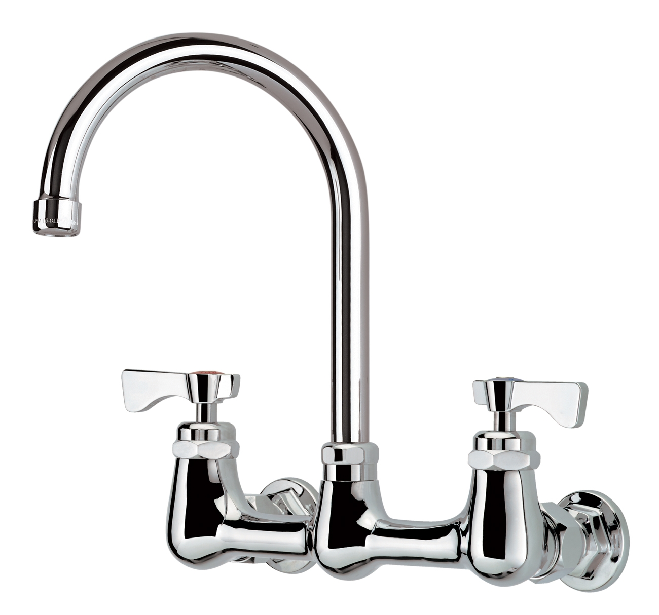 Krowne 14-801L Splash Mount Faucet - 6" Gooseneck Spout, 8" Centers