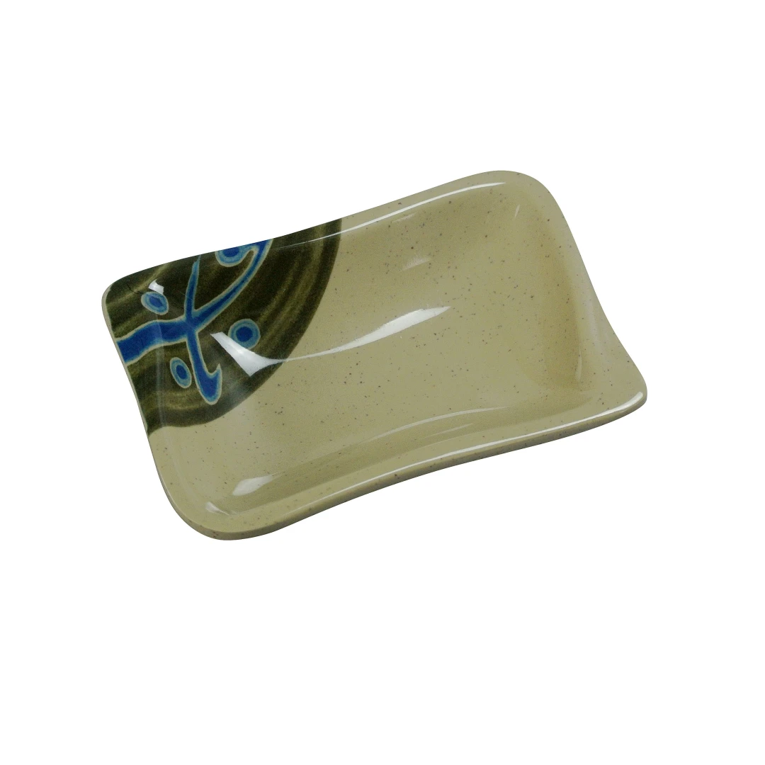 Yanco JP-0002 Japanese Sauce Dish 3 Oz. 4-1/8"L X 3"W