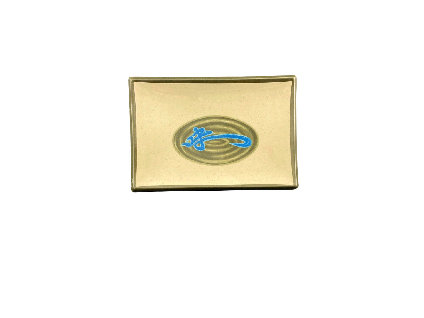 Thunder Group 1505J Wei 8 1/4" x 5 5/8" Rectangular Melamine BBQ Plate - 12/Pack