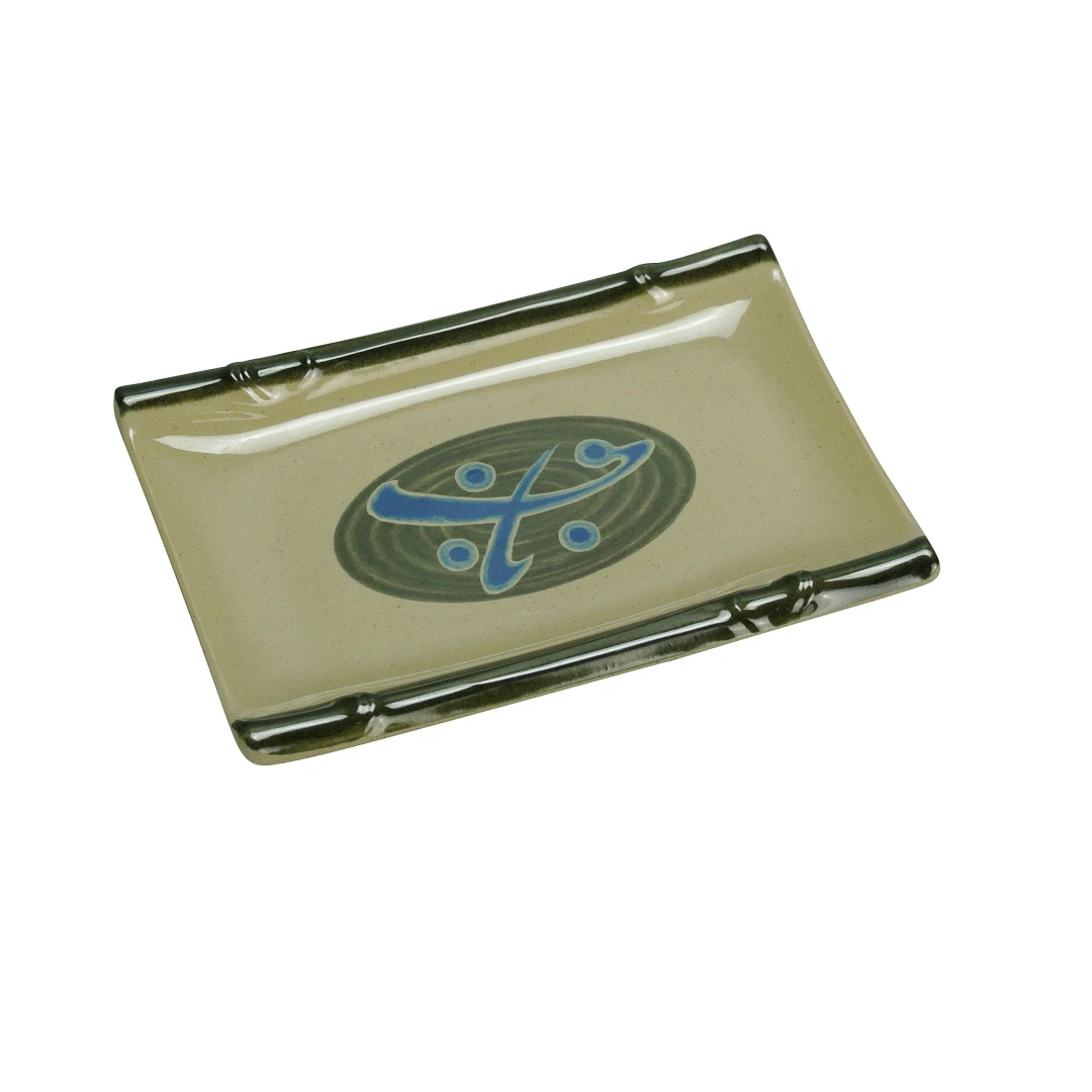Yanco JP-1502 Japanese Sushi Plate 6-3/4"L X 4-1/2"W Rectangular