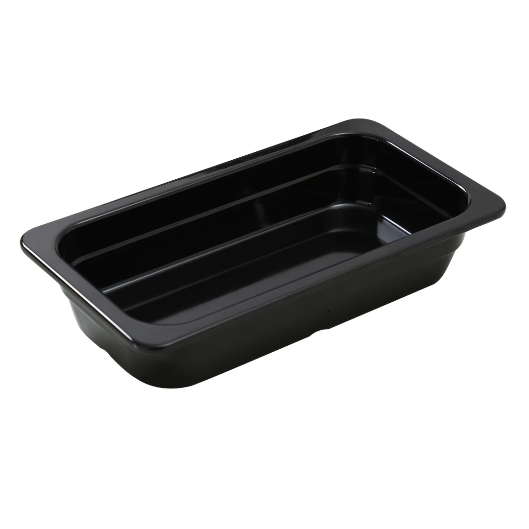 Yanco GN-610BK GN Pan 1/4 10-7/16"L X 6-3/8"W X 2-9/16"H Rectangular