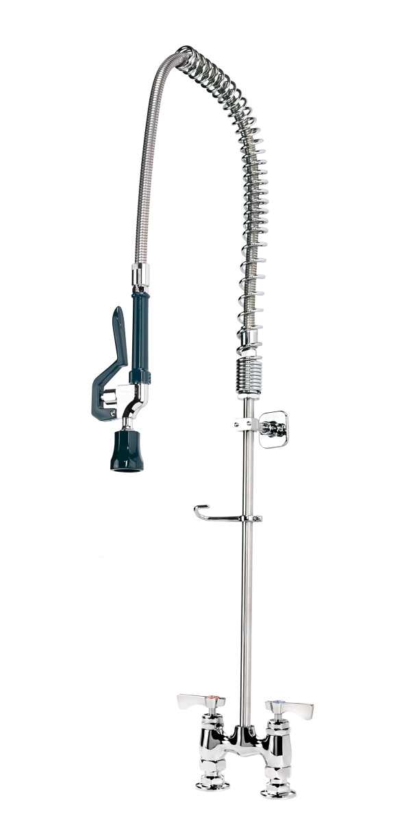 Krowne 17-204WL 38"H Deck Mount Pre Rinse Faucet - 1 1/5 GPM, Base with Nozzle