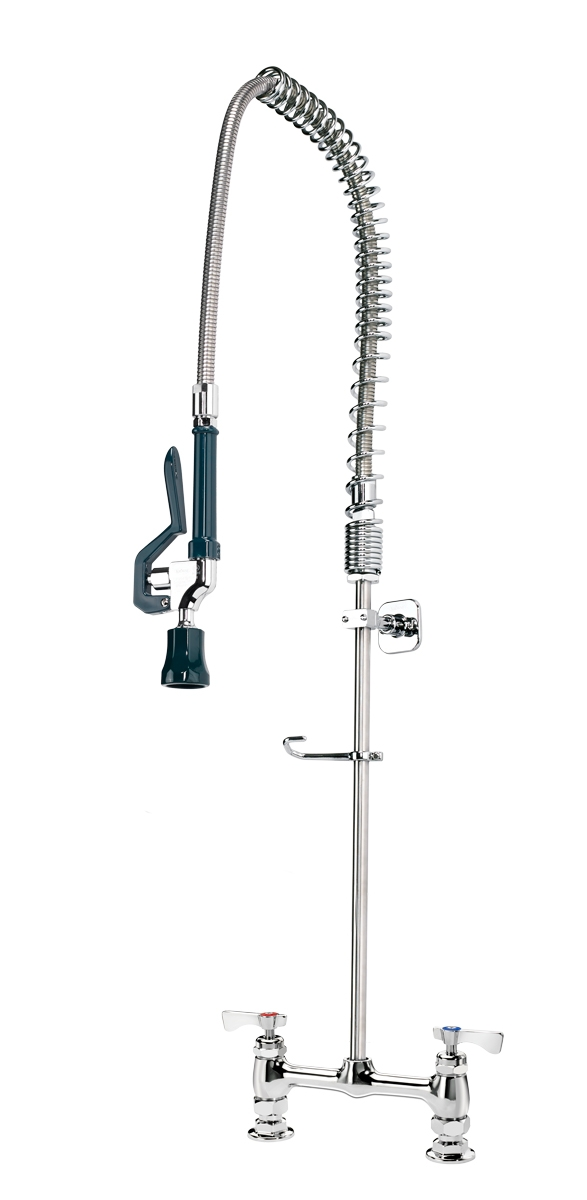 Krowne 17-208WL 38"H Deck Mount Pre Rinse Faucet - 1 1/5 GPM, Base with Nozzle