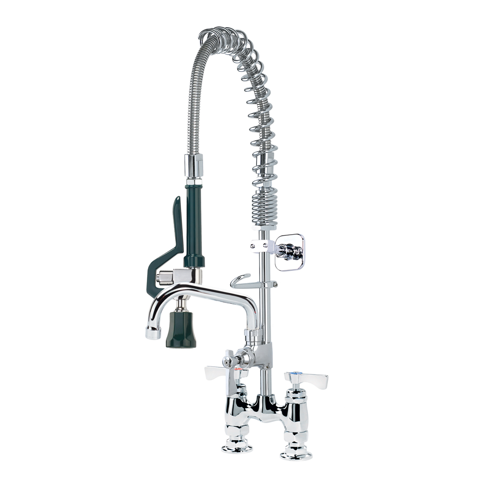 Krowne 18-406L 24 7/8"H Deck Mount Pre Rinse Faucet - 1.2 GPM, Base with Nozzle