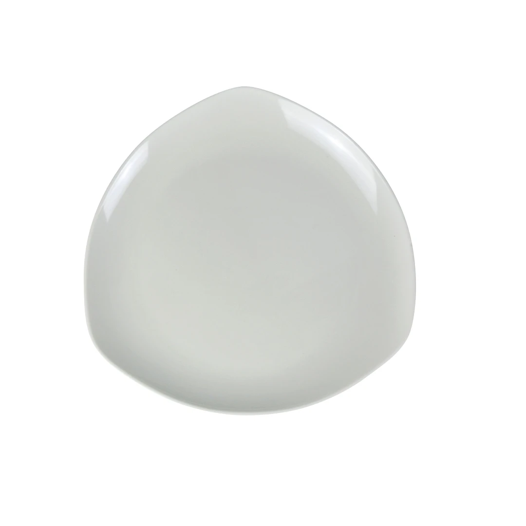 Yanco MD-608 Milando Plate 8"L X 8"W Round In Triangular