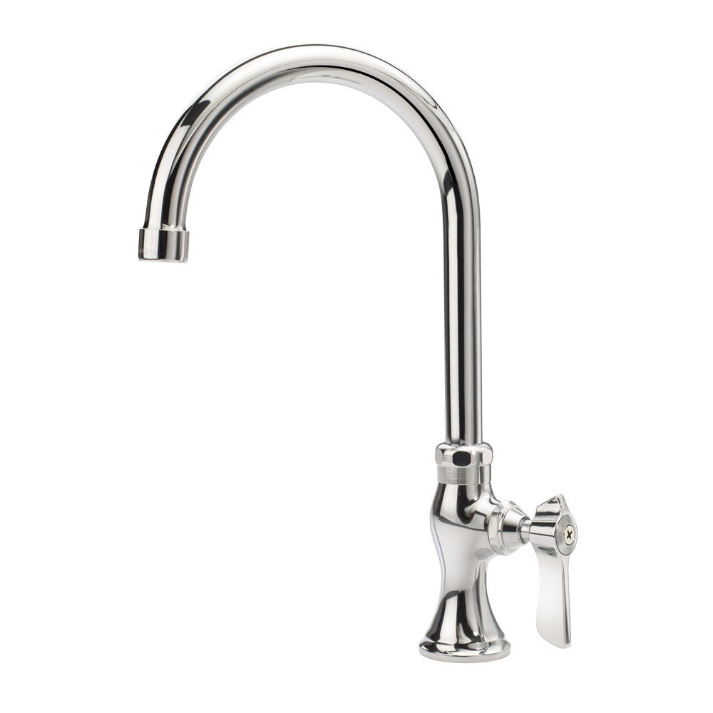 Krowne 16-116L Deck Mount Single Pantry Faucet - 6" Gooseneck Spout, Single Hole