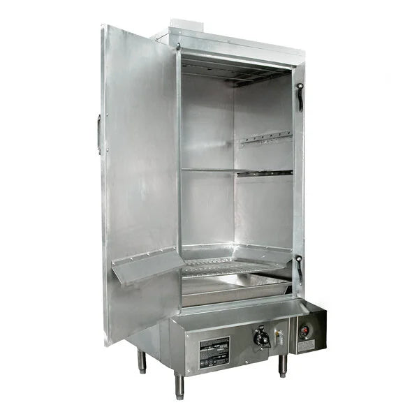 TOWN Smokehouse SM-30-L-SS Liquid Propane 30" Stainless Steel  with Left Door Hinges 60,000 BTU