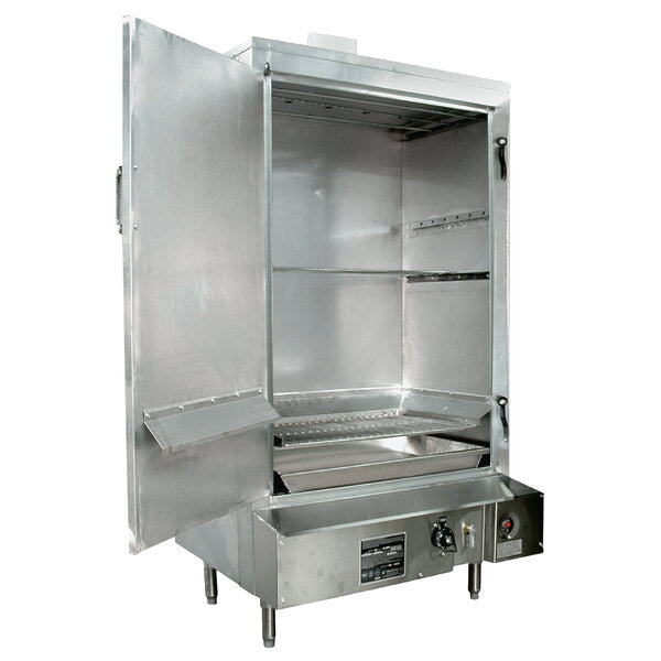 TOWN Smokehouse SM-36-L-SS Natural Gas 36" Stainless Steel  with Left Door Hinges 75,000 BTU