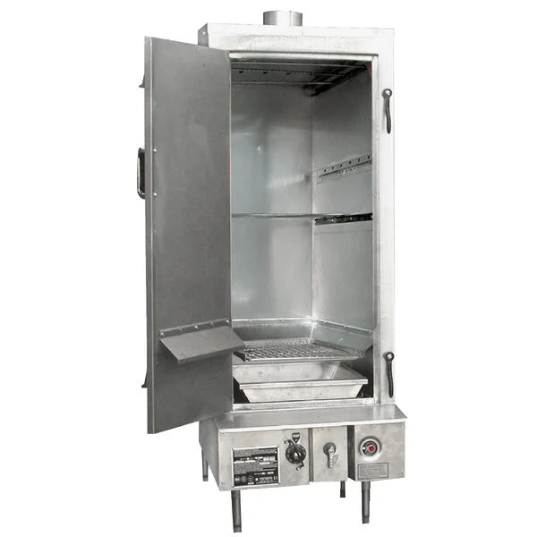 TOWN Smokehouse SM-24-L-SS Liquid Propane 24" Stainless Steel  with Left Door Hinges 45,000 BTU