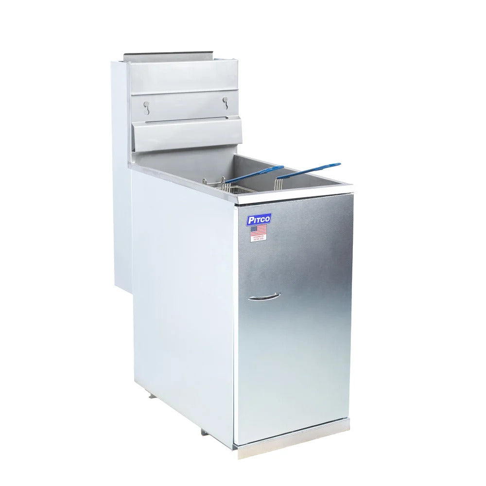 Pitco Fryer 40D Natural Gas 45 lb. 4-Tube Burners  Stainless Steel 107,000 BTU