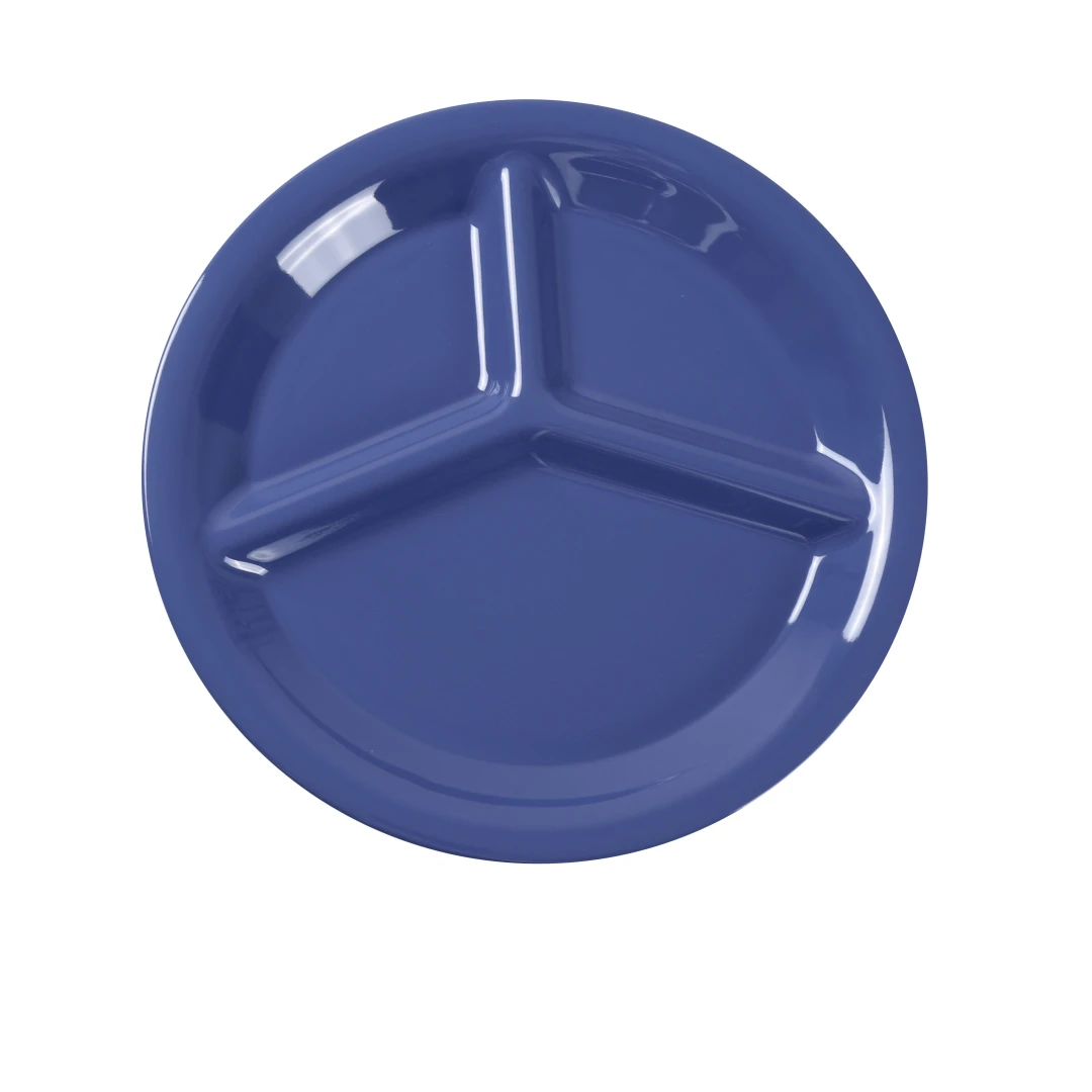 Yanco MS-710BU Milestone Compartment Plate 10-1/4" Dia. 3-compartments