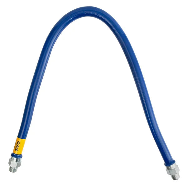Dormont 1675BP48 Blue Hose® 48" Stainless Steel Moveable Foodservice Gas Connector - 3/4" Diameter