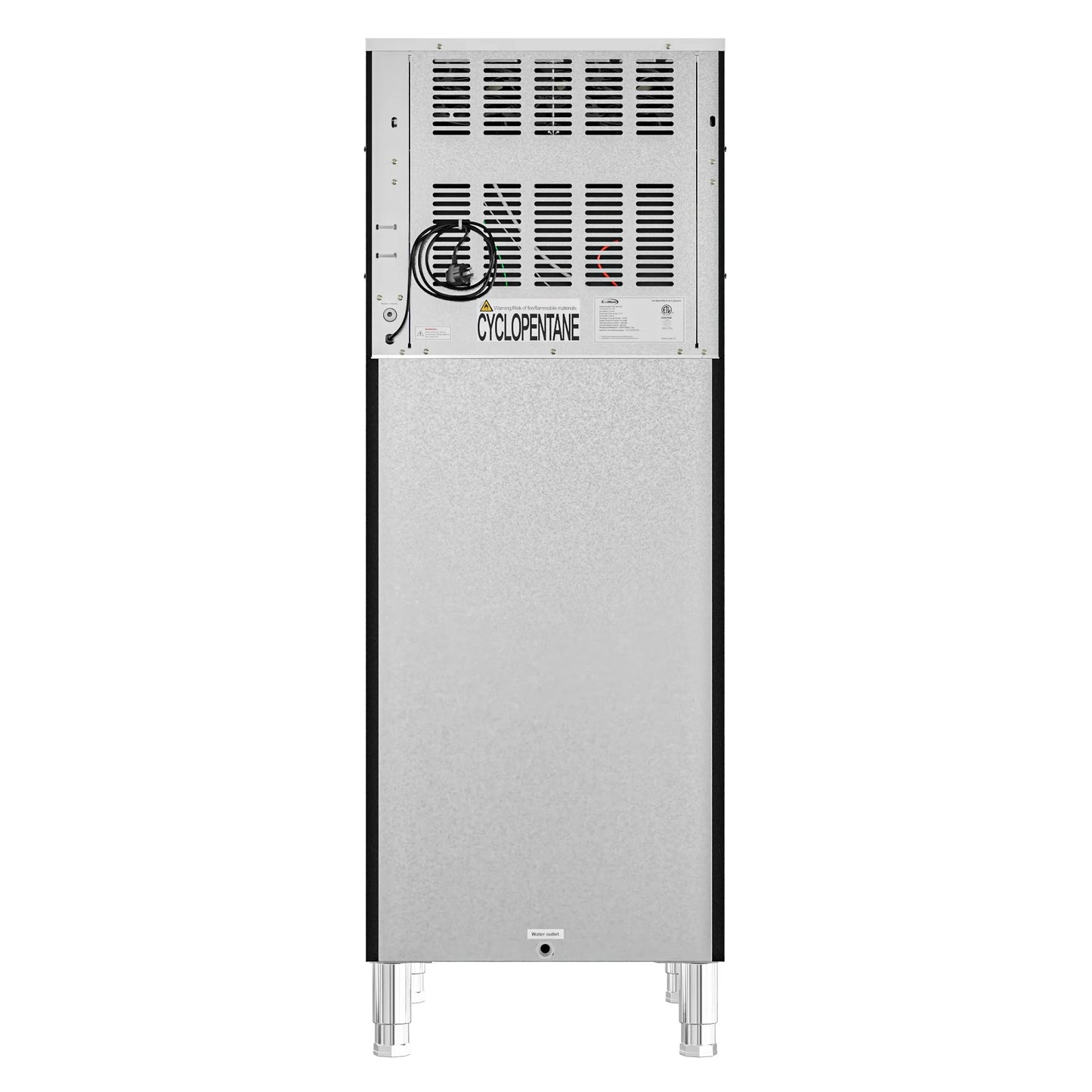 KoolMore KM-CIM-400 25 In. Stainless-Steel Commercial Air Cooled Modular Ice Maker With Full Cube Production 400lbs/24h