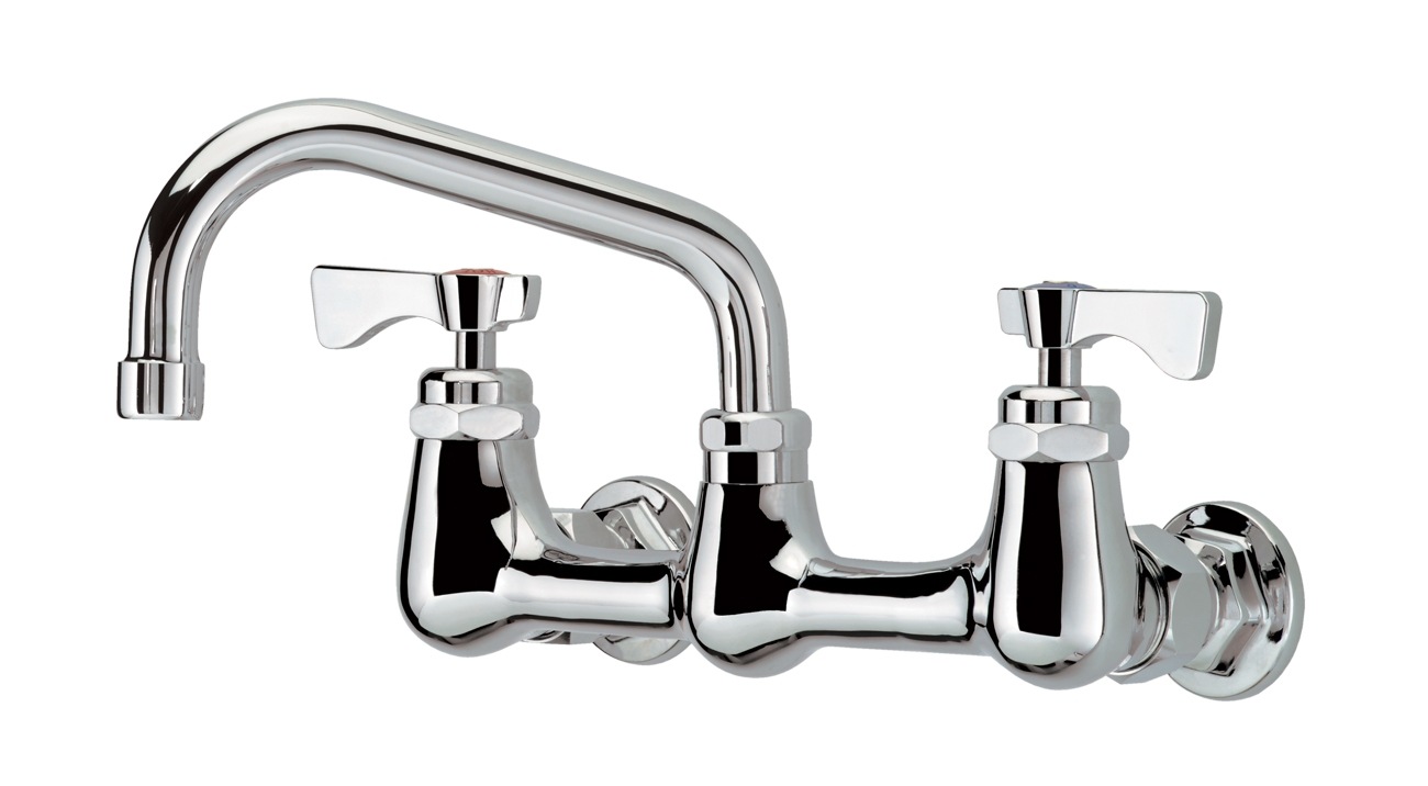 Krowne 14-806L Splash Mount Faucet - 6" Swing Spout, 8" Centers