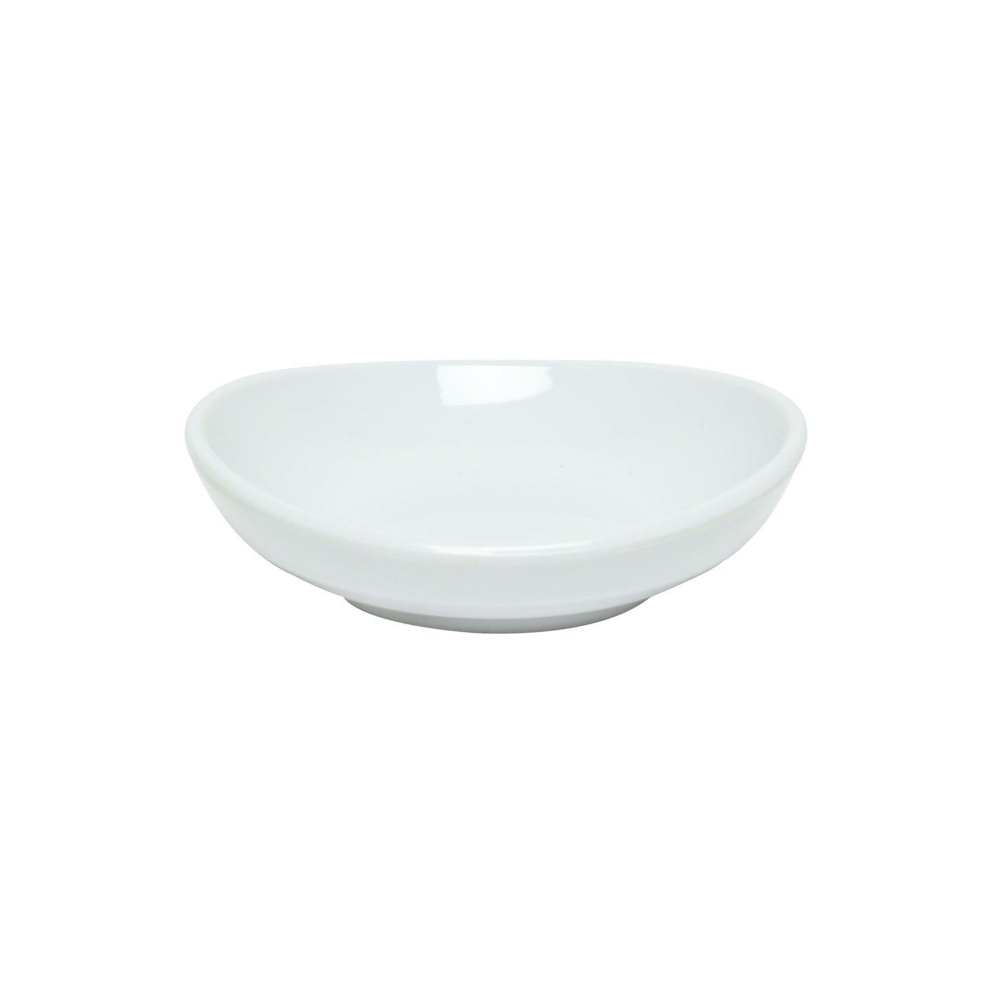 Thunder Group 19035WT Classic White 2 oz. Round Melamine Saucer - 12/Case