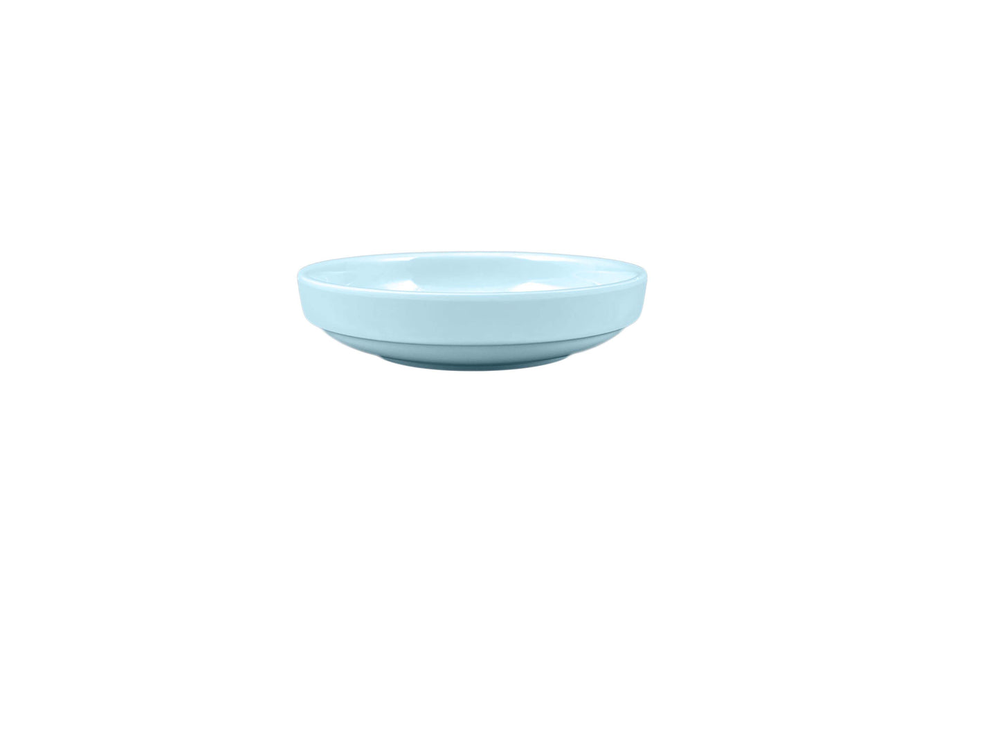 Thunder Group 1905 Blue Jade 8 oz. Round Melamine Flat Bowl - 12/Case