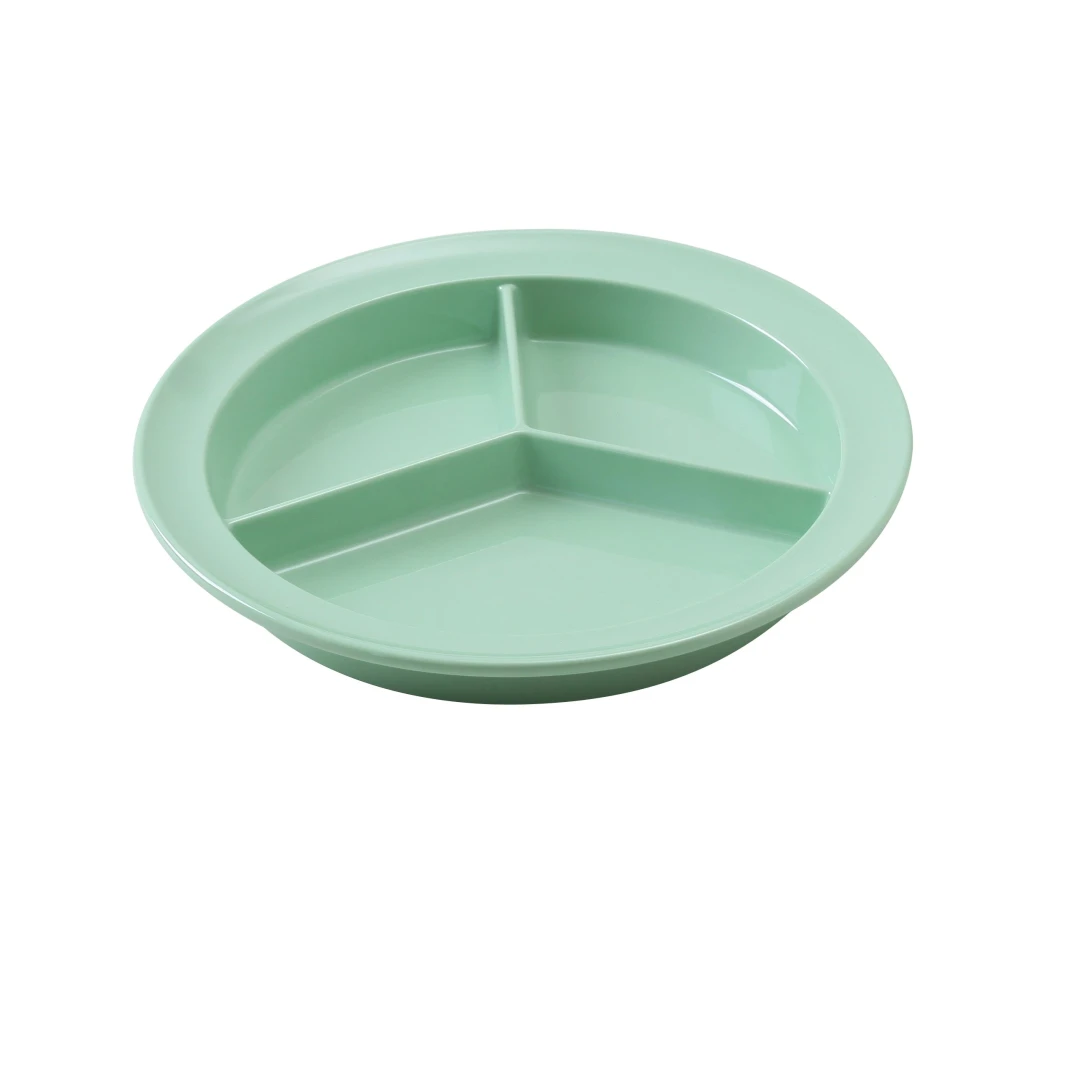 Yanco NS-701G Nessico Compartment Plate 8-3/4" Dia. 3-compartments