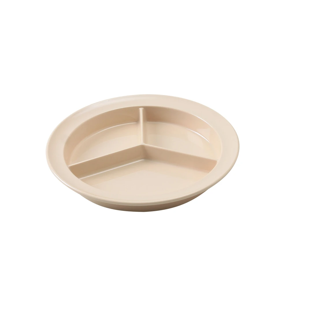 Yanco NS-701T Nessico Compartment Plate 8-3/4" Dia. 3-compartments